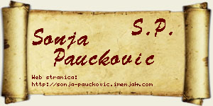 Sonja Paučković vizit kartica